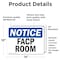 Signmission FACP Room, 14 in W x Rectangle, Vinyl Decal OS-2PACK-NS-D-1014-L-12413 - alternate 6